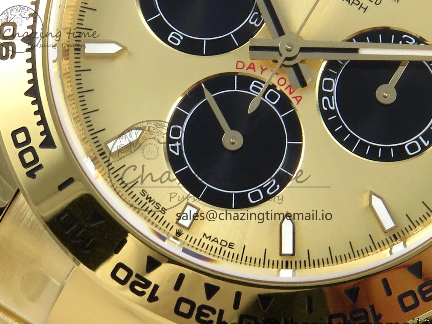 MiroTime 0318 Daytona 126508 APSF 1:1 Best Edition YG Black Dial on YG Braclet SH Unisex 739